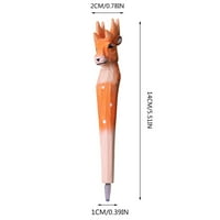 Вземете полет коледна ръчна ръчна издълбана дървена химикалка за писалка коледна ръчно изработена дърворезба за дърворезба за подреждане на писалка и химикалки и