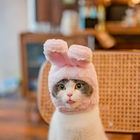 Lomubue котка шапка мека атрактивна рокля леки заешки уши домашни любимци плюшени шапки за дома за дома
