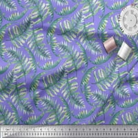 Soimoi лилав памучен памучен фланелка от тъкани Кедрови листа от печат от широк двор