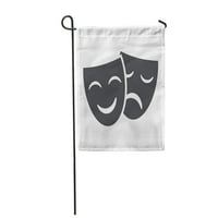 Театрални театрални маски актьорски актьор драма комедия усмивка прикрива градински флаг декоративен флаг къща банер