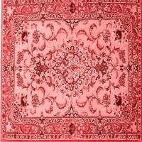 Ahgly Company вътрешен правоъгълник медальон червени традиционни килими, 7 '9'