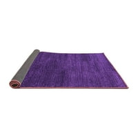 Ahgly Company Indoor Round Oriental Purple Industrial Area Rugs, 7 'Round