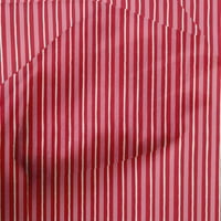 OneOone Cotton Poplin яркочервен плат ивици за шиене на ивици за занаяти проекти плат от щампи по двор широк