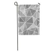 Абстрактно светлинно и тъмно сиво триъгълници модел за геометрично списание градински флаг декоративен флаг за къща банер