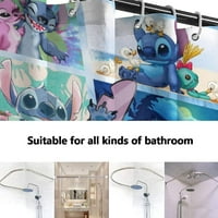 Сладка завеса за душ с куки домашни декоративни водоустойчиви аниме завеси за душ