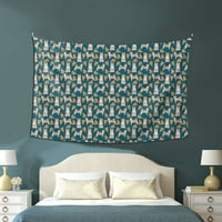 Shiba inu Pizza Dog Tapestry за спалня гоблен естетичен декор за стена за дневна общежитие декор 60 40