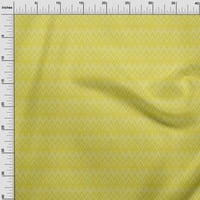 OneOone Cotton Cambric Yellow Fabric Chevron Craft Projects Decor Fabric Отпечатано от двора широк