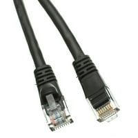 Edragon 6 cat5e черен кабел за пластир Ethernet, безкраен формован багажник, от