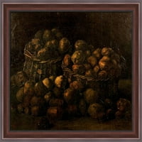Кошници с картофи Големи орехи богато украсени дървени рамки на платно от Винсент Ван Гог